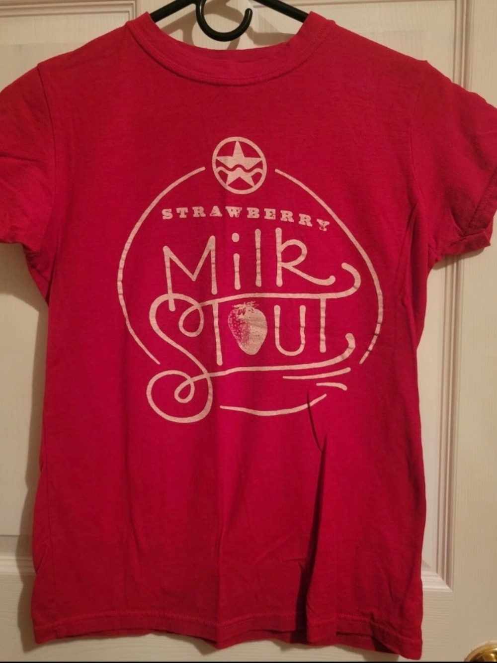 Ranger Creek Brewing Strawberry Milk Stout Beer Tee. Ladies Sz M